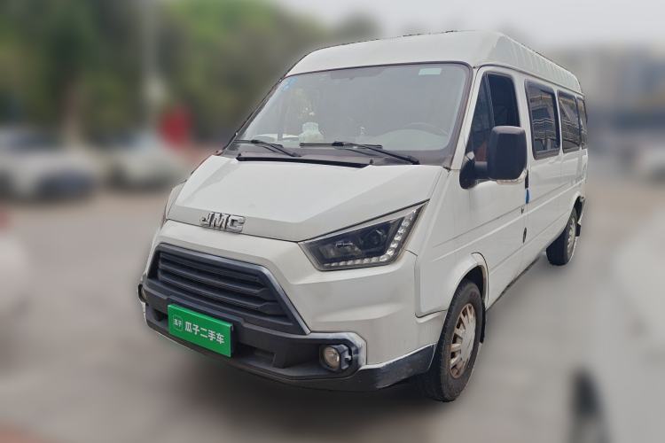 Used JMC Transit 2019 2.8T Commercial Version Long Wheelbase Mid-Roof 6-Seater Rear Single Tire China VI Emission Standard – JX493