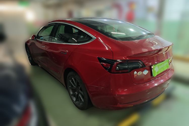 Used Tesla Model 3 2020 Refreshed Version Long-Range Rear-Wheel Drive Rear Left 45 Deg