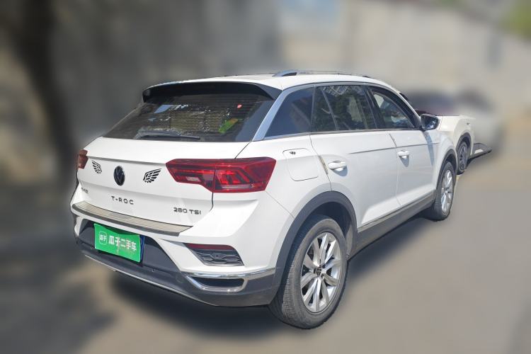 Used Volkswagen T-ROC 2021 Revised Version 280TSI DSG Two-Wheel Drive Elite Connect Edition Rear Right 45 Deg