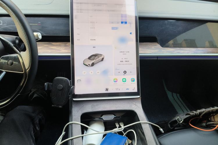 Used NETA S 2024 Pure Electric 520km Rear-Drive Lite Version Audio And AC Panel