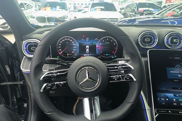 Used Mercedes-Benz C-Class 2022 C 260 L Obsidian Night Sport Edition Steering Wheel