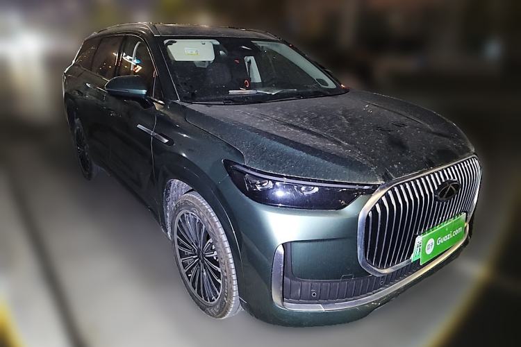 Used Chery Tiggo 9 C-DM 2025 1.5T 106KM Ultra-Comfort Version 7 Seats Lithium Iron Phosphate Front Right 45 Deg