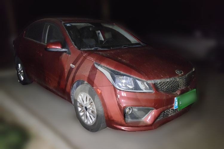 Used Kia K2 2017 Sedan 1.4L Manual Transmission GLS Front Right 45 Deg