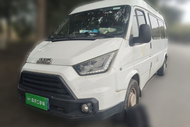 Used JMC Transit 2019 2.8T Commercial Version Long Wheelbase Mid-Roof 6-Seater Rear Single Tire China VI Emission Standard – JX493