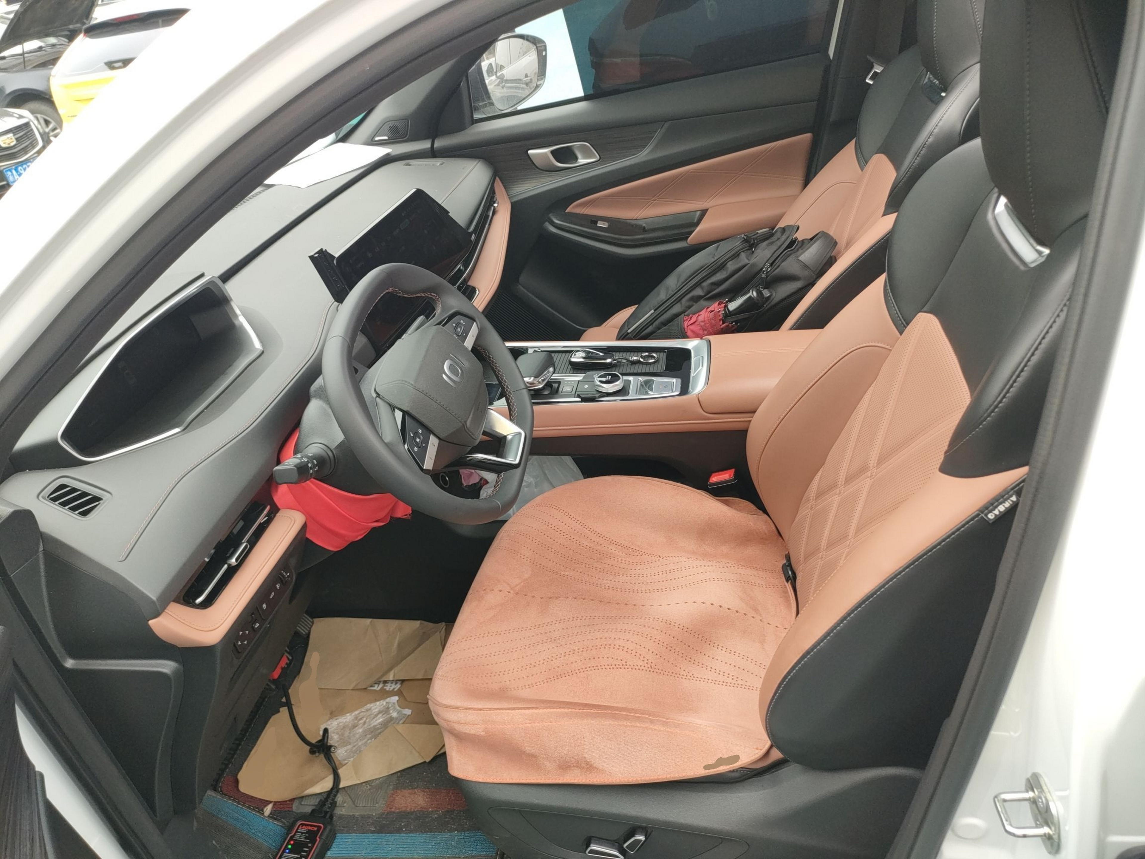 Переднее сиденье в автомобиле