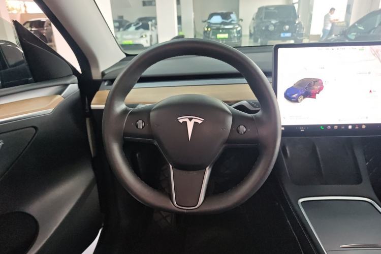 Used Tesla Model Y 2021 Standard Range Rear-Wheel Drive Version Steering Wheel
