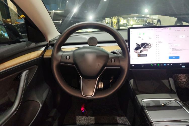 Used Tesla Model 3 2021 Performance High-Performance All-Wheel-Drive Version Steering Wheel