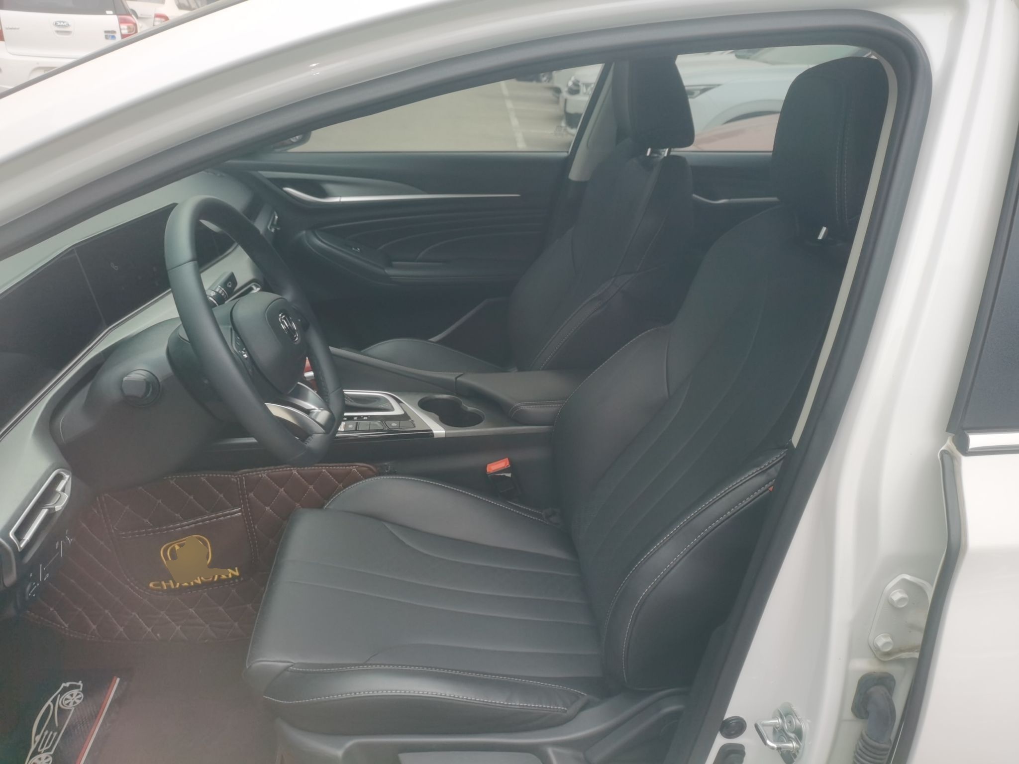 Переднее сиденье в автомобиле