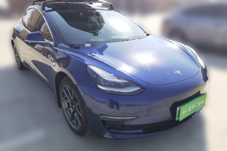 Used Tesla Model 3 2019 Long-Range Rear-Wheel-Drive Version Front Right 45 Deg