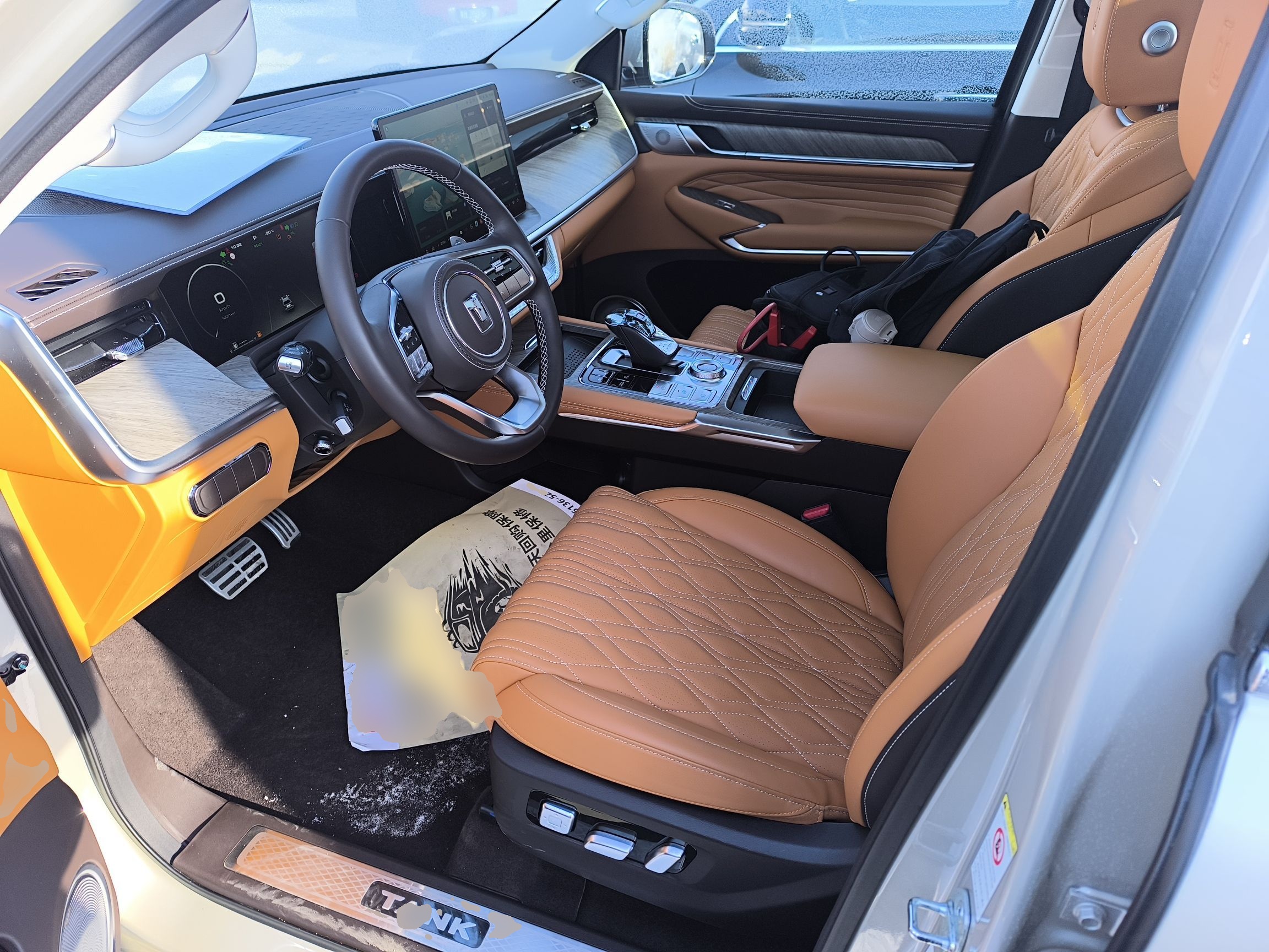 Переднее сиденье в автомобиле