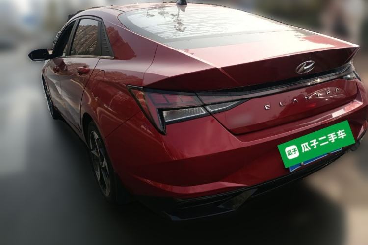 Used Hyundai Elantra 2021 1.5L CVT LUX Prestige Edition Rear Left 45 Deg