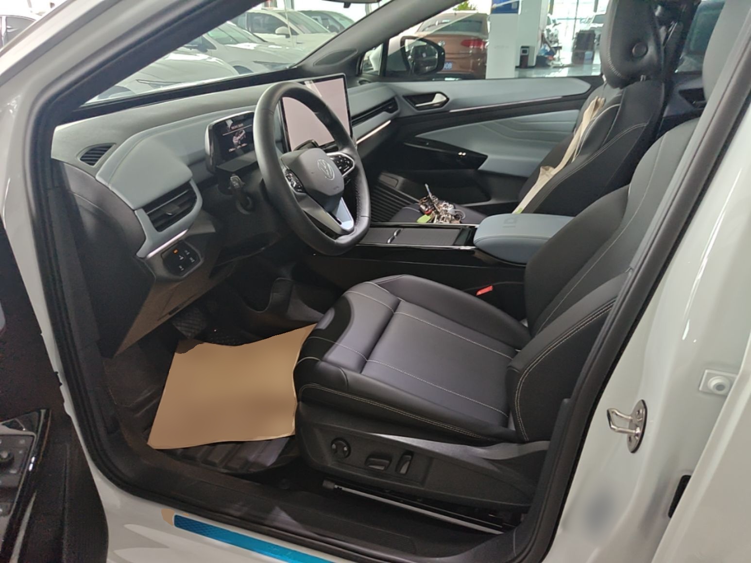 Vordere Reihe im Auto