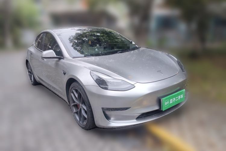 Used Tesla Model 3 2022 Performance High-Performance All-Wheel-Drive Version Front Right 45 Deg