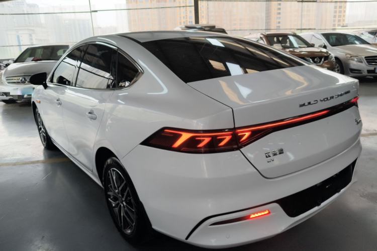 Used BYD Qin PLUS 2021 EV 400KM Luxury Model Rear Left 45 Deg