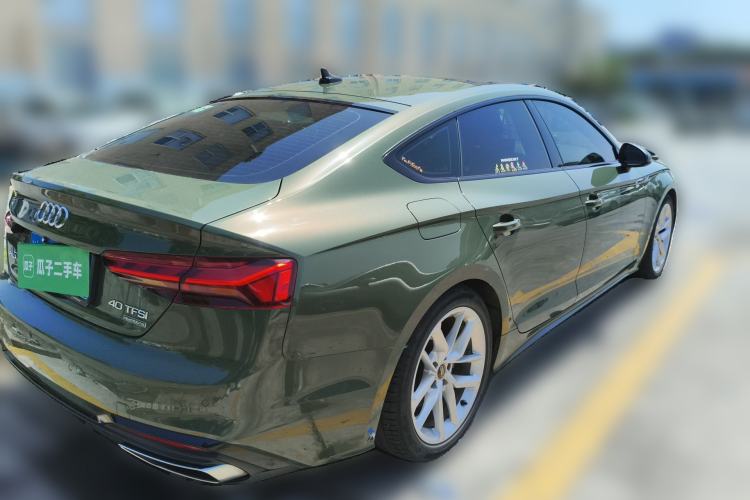 Used Audi A5 2022 Sportback 40 TFSI Fashionable and Dynamic Model Rear Right 45 Deg