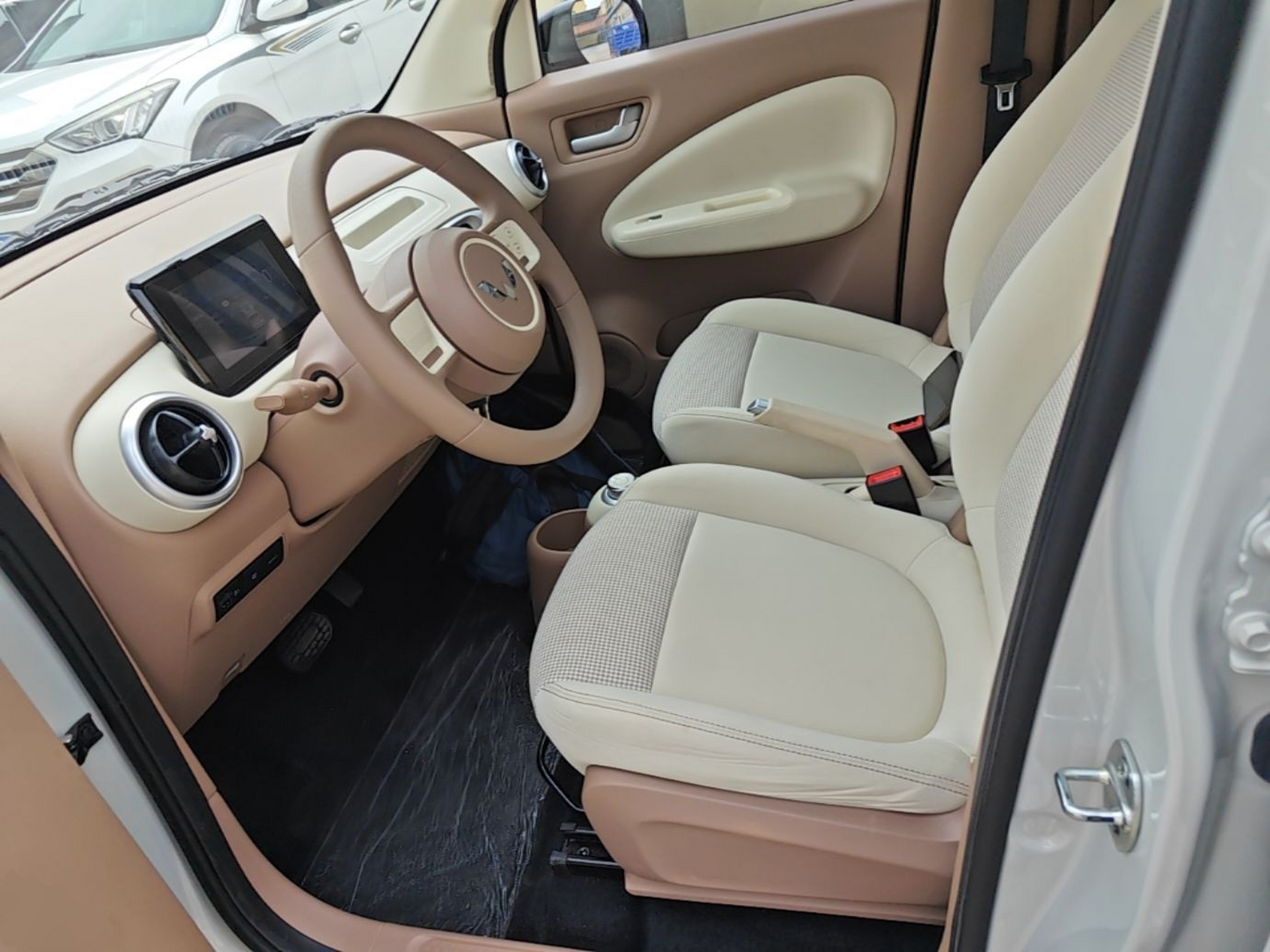 Vordere Reihe im Auto