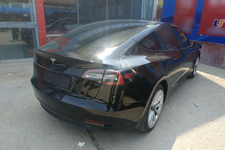Used Tesla Model 3 2021 Standard Range Rear-Wheel Drive Upgraded Version 3D6 Rear Right 45 Deg