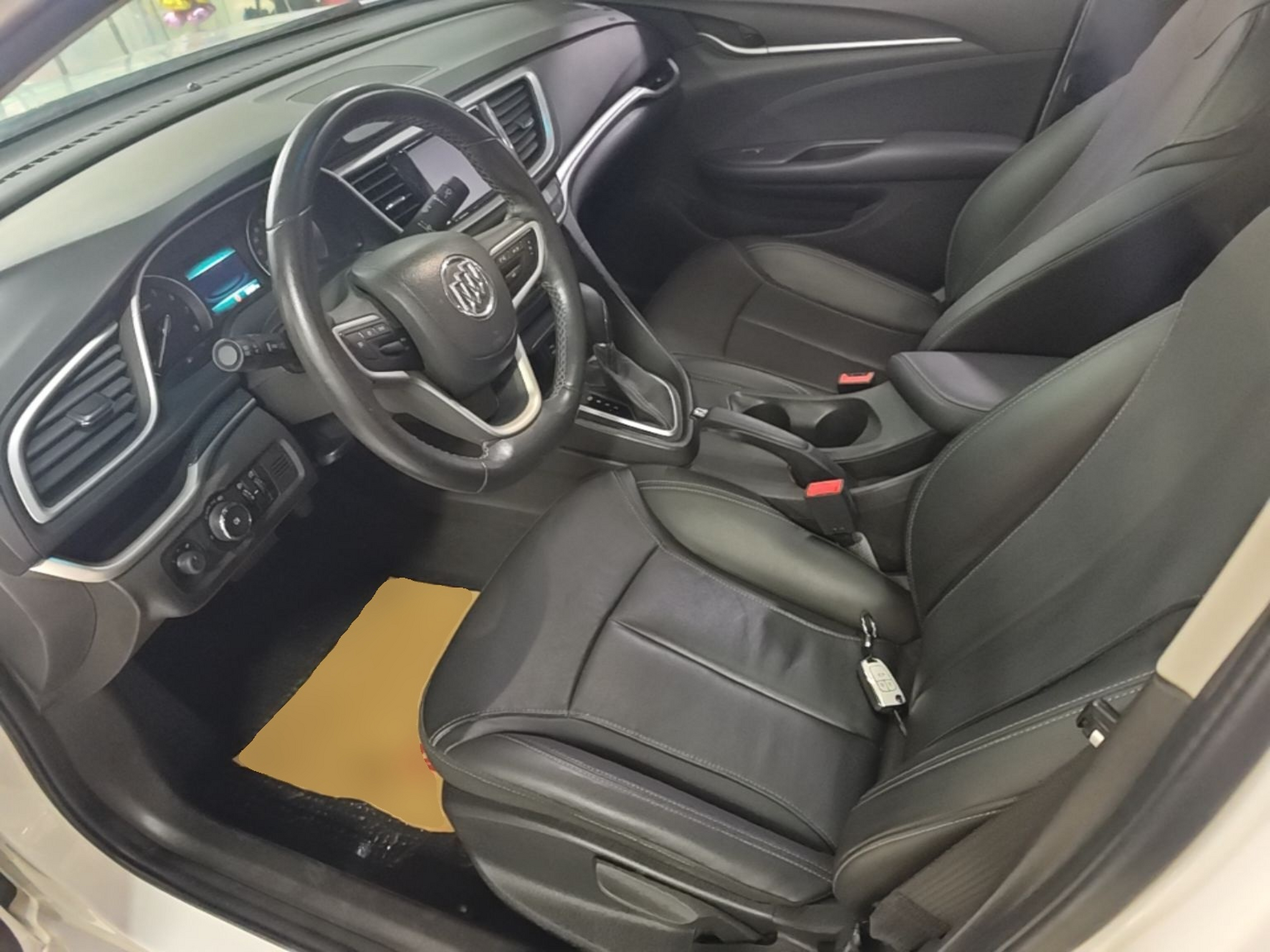 Vordere Reihe im Auto