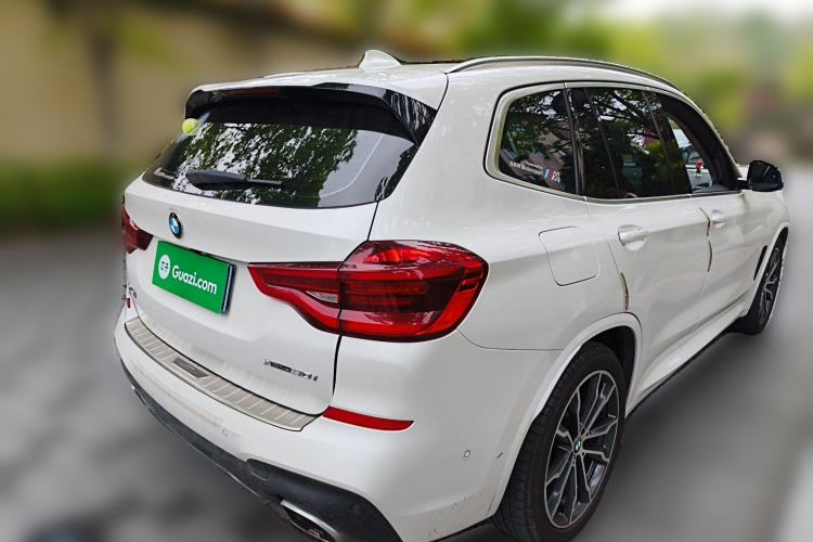 Used BMW X3 2020 xDrive30i Luxury Model with M Sport Package Rear Right 45 Deg