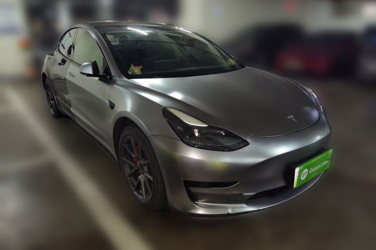 Used Tesla Model 3 2021 Standard Range Rear-Drive Upgraded Version Front Right 45 Deg