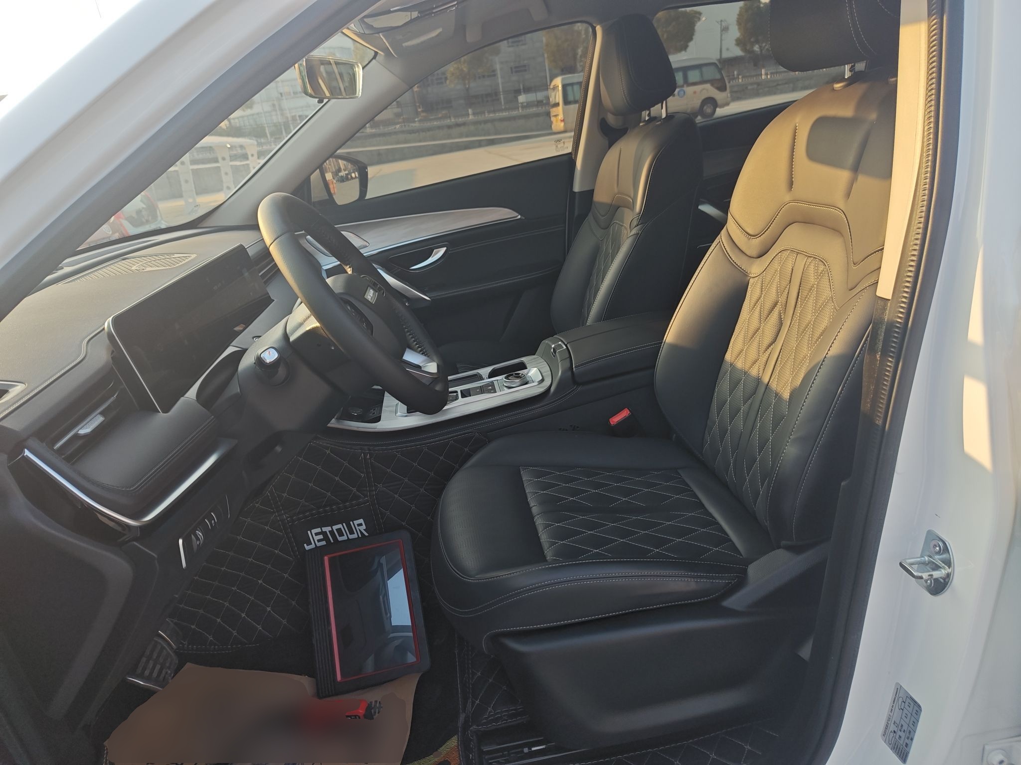 Переднее сиденье в автомобиле