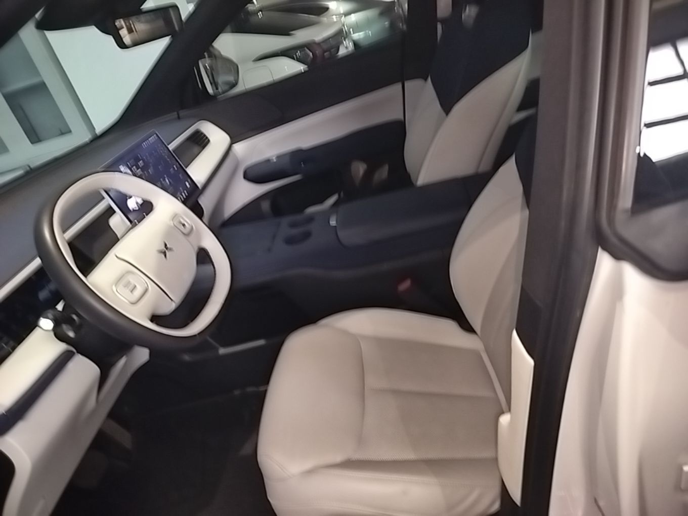 Vordere Reihe im Auto