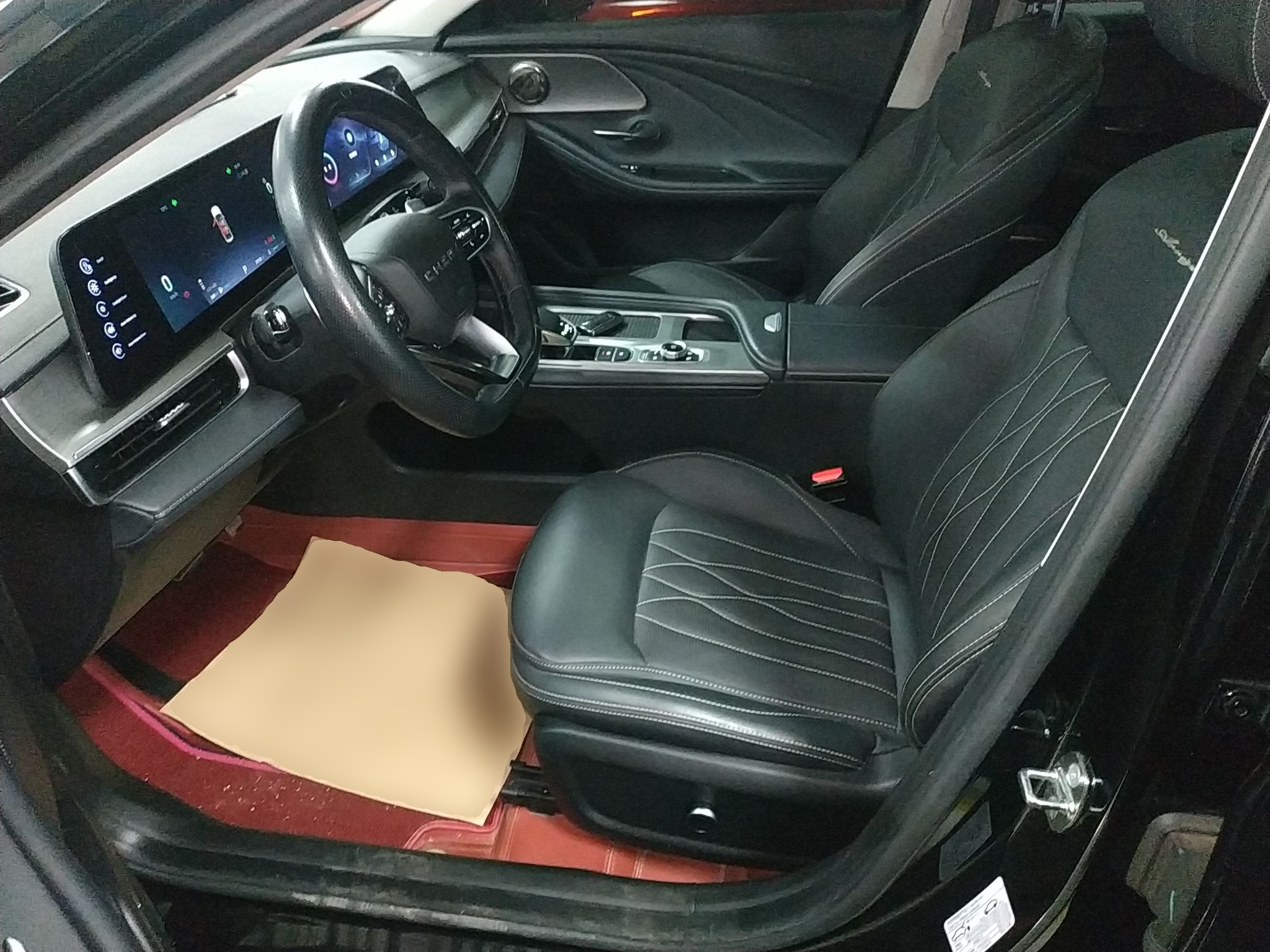 Переднее сиденье в автомобиле