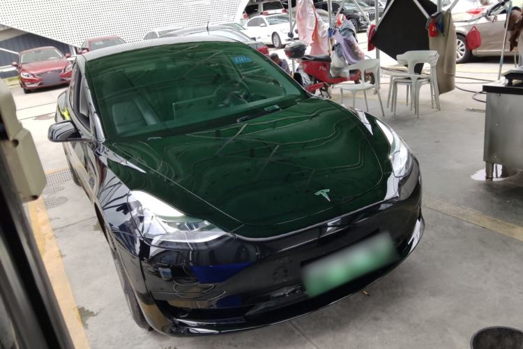 Used Tesla Model 3 2021 Standard Range Rear-Drive Upgraded Version Front Right 45 Deg