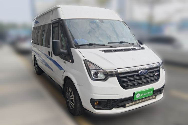 Used Ford Transit Custom 2021 2.2T Automatic Logistics Vehicle Pro Long Wheelbase 7 Seats Mid-Roof China VI Standard
