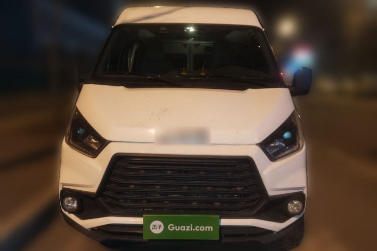 Used JMC Transit 2019 2.8T Commercial Version Long Wheelbase Mid-Roof 6-Seater Rear Single Tire China VI Emission Standard – JX493 Front