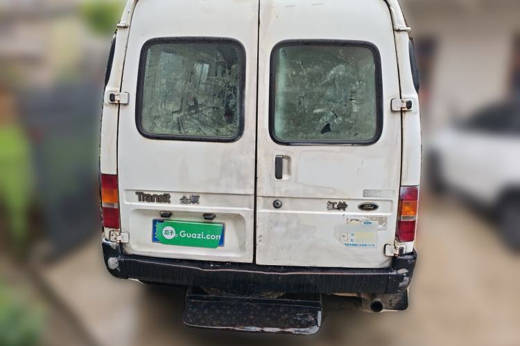 Used Ford Classic Transit 2013 2.8T Refurbished Diesel Ice-White Logistics Vehicle Long Wheelbase Mid-Roof Model JX493ZLQ4 Rear