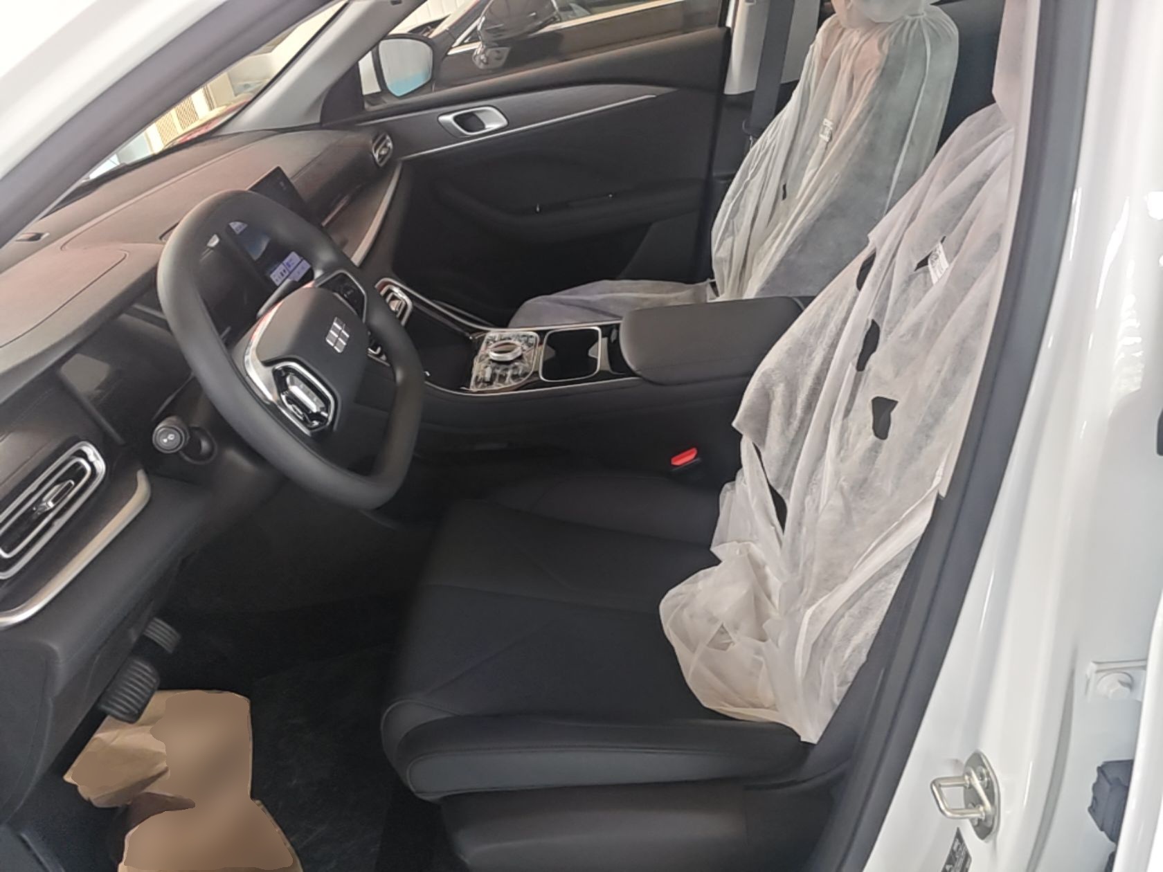 Vordere Reihe im Auto