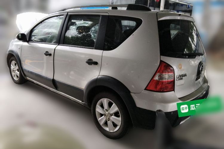 Used Nissan Livina 2008 Jingrui 1.6L Automatic Smart Edition Rear Left 45 Deg