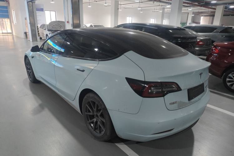 Used Tesla Model 3 2020 Long-Range Rear-Wheel-Drive Version Rear Left 45 Deg