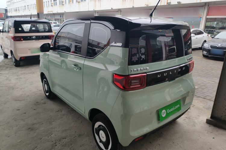 Used Wuling Hongguang MINIEV 2021 Macaron Fashion Model Lithium Iron Phosphate Rear Left 45 Deg