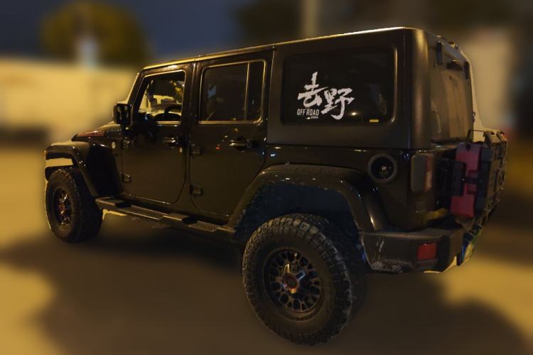 Used Jeep Wrangler 2017 3.0L Sahara Four-Door Comfort Edition Rear Left 45 Deg