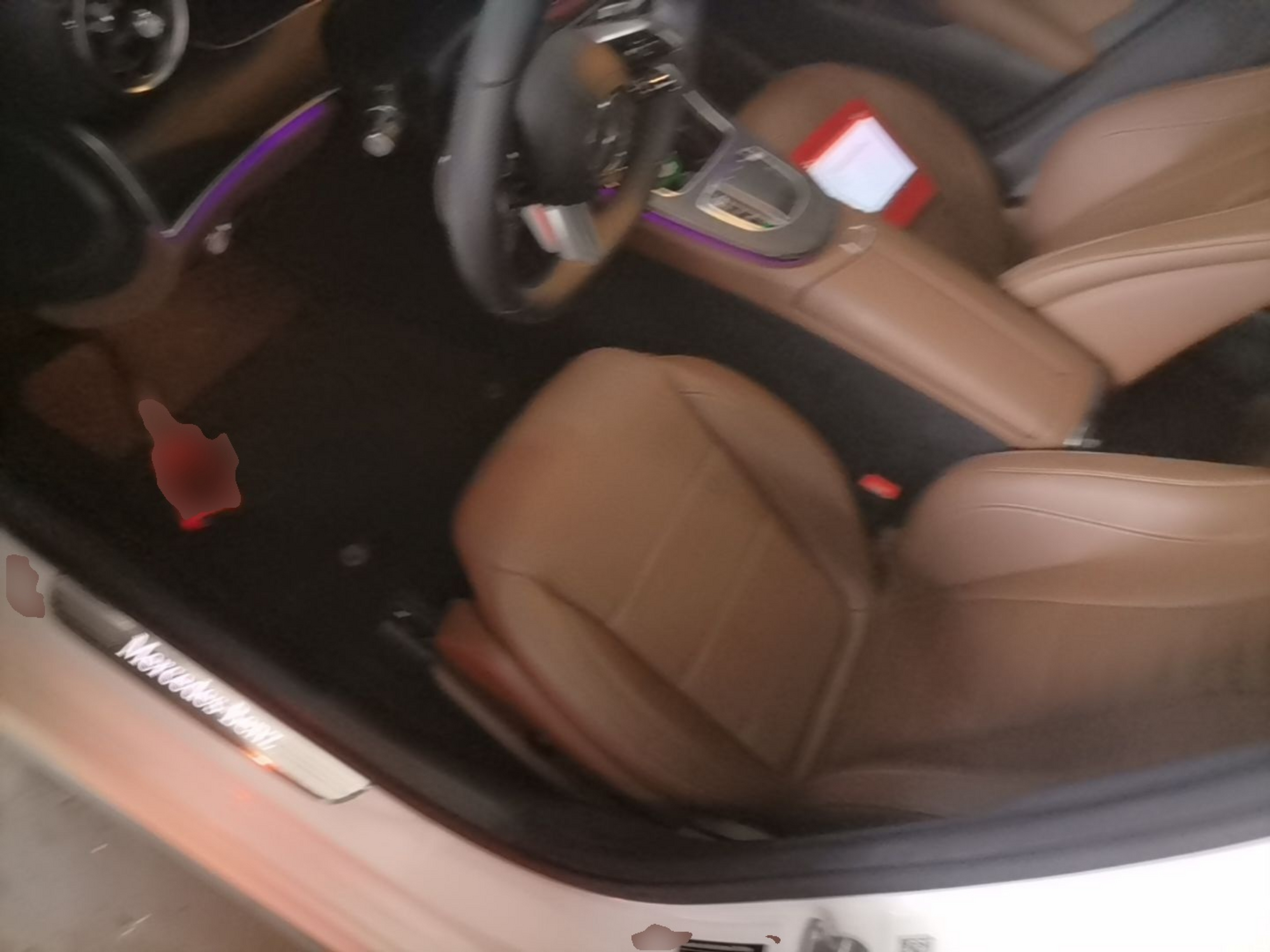 Vordere Reihe im Auto