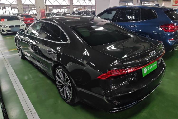 Used Audi A7L 2024 55TFSI quattro S-line Boundary Edition Flow Crystal Package Rear Left 45 Deg