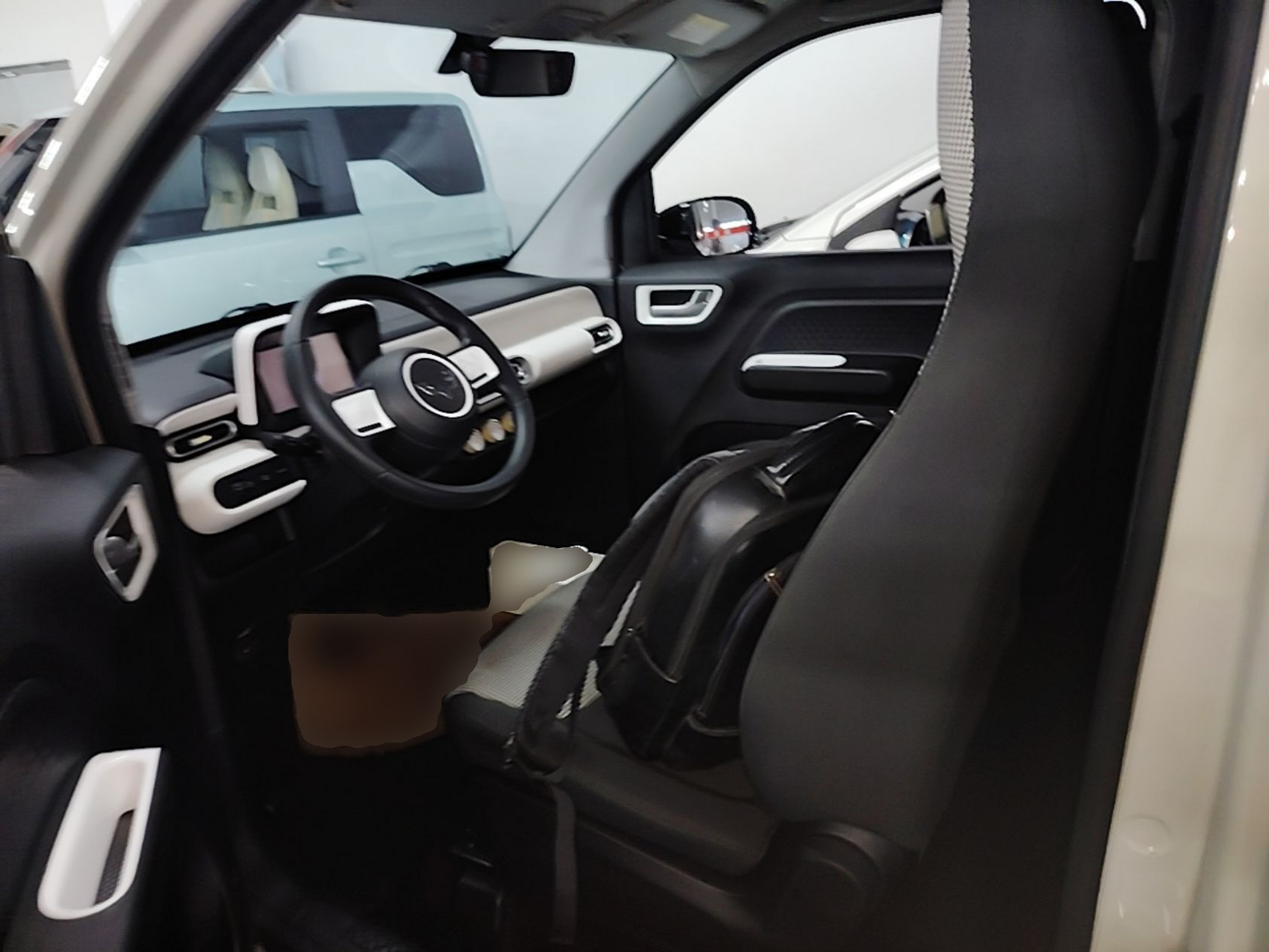 Vordere Reihe im Auto