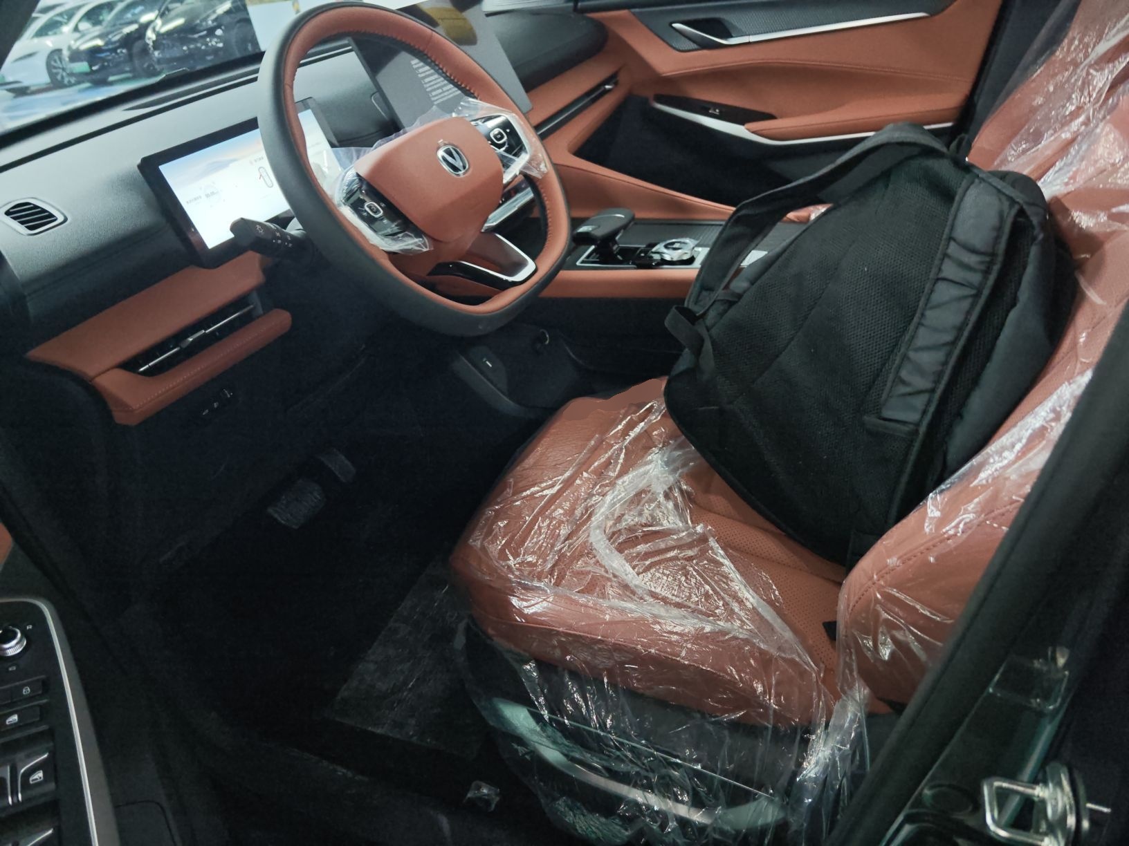 Переднее сиденье в автомобиле