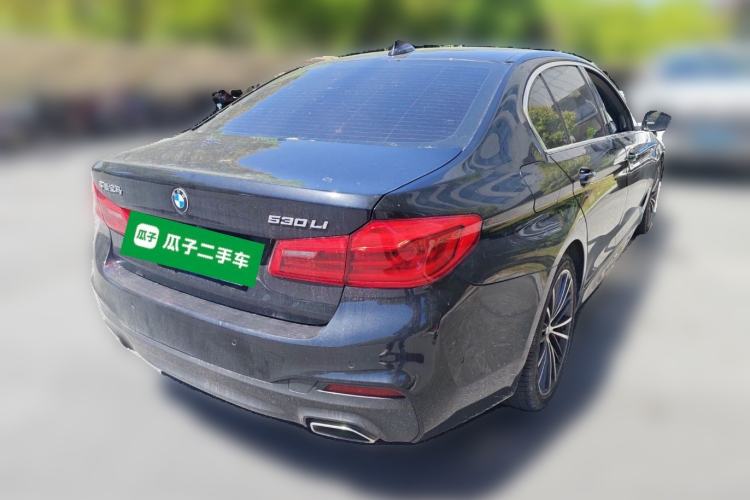 Used BMW 5 Series 2020 530Li Luxury Edition M Sport Package Rear Right 45 Deg