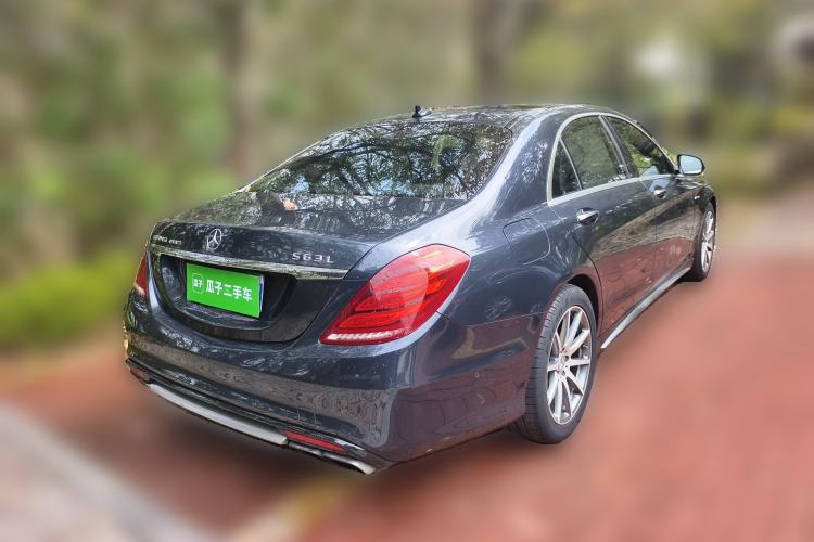 Used Mercedes-Benz S-Class AMG 2014 AMG S 63 L 4MATIC Rear Right 45 Deg