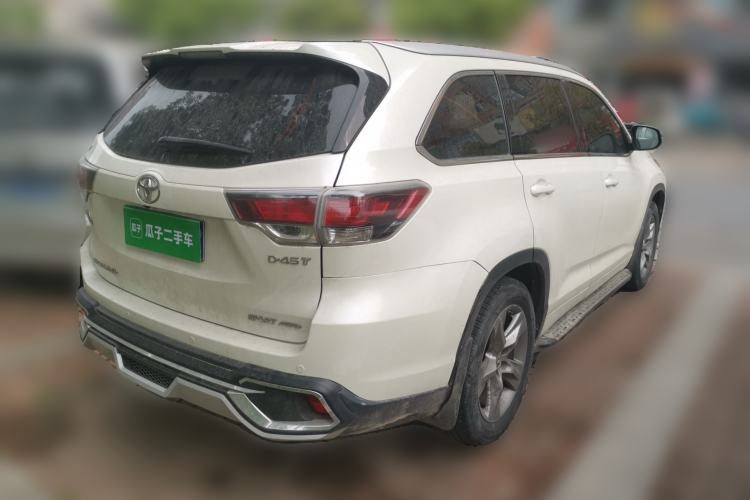 Used Toyota Highlander 2017 2.0T Four-Wheel Drive Luxury Edition 7 Seats Rear Right 45 Deg