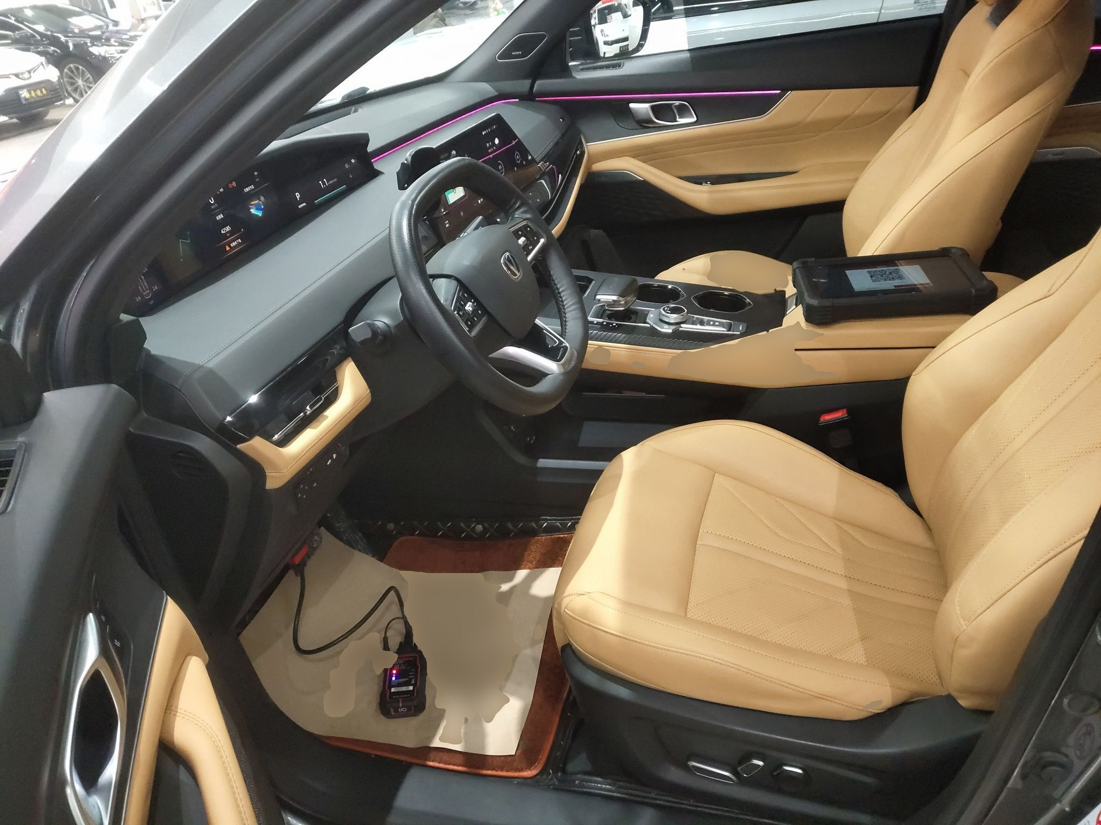 Переднее сиденье в автомобиле