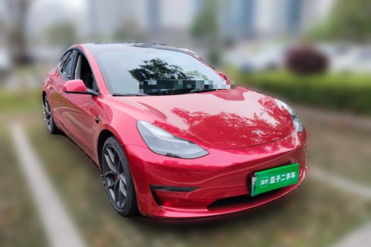 Used Tesla Model 3 2021 Revised Version II – Performance High-Performance All-Wheel-Drive Edition Front Right 45 Deg