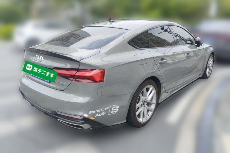 Used Audi A5 2021 Sportback 40 TFSI Fashionable and Dynamic Model Rear Right 45 Deg