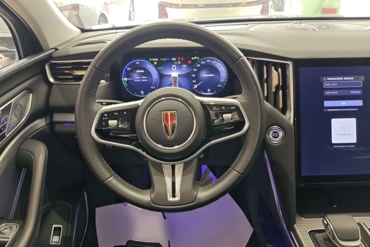 Used Hongqi HS7 PHEV 2024 2.0T PHEV Four-Wheel Drive Flagship Edition 7 Seats Steering Wheel