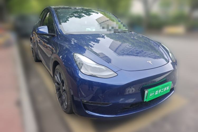 Used Tesla Model Y 2021 Performance High-Performance All-Wheel-Drive Version Front Right 45 Deg
