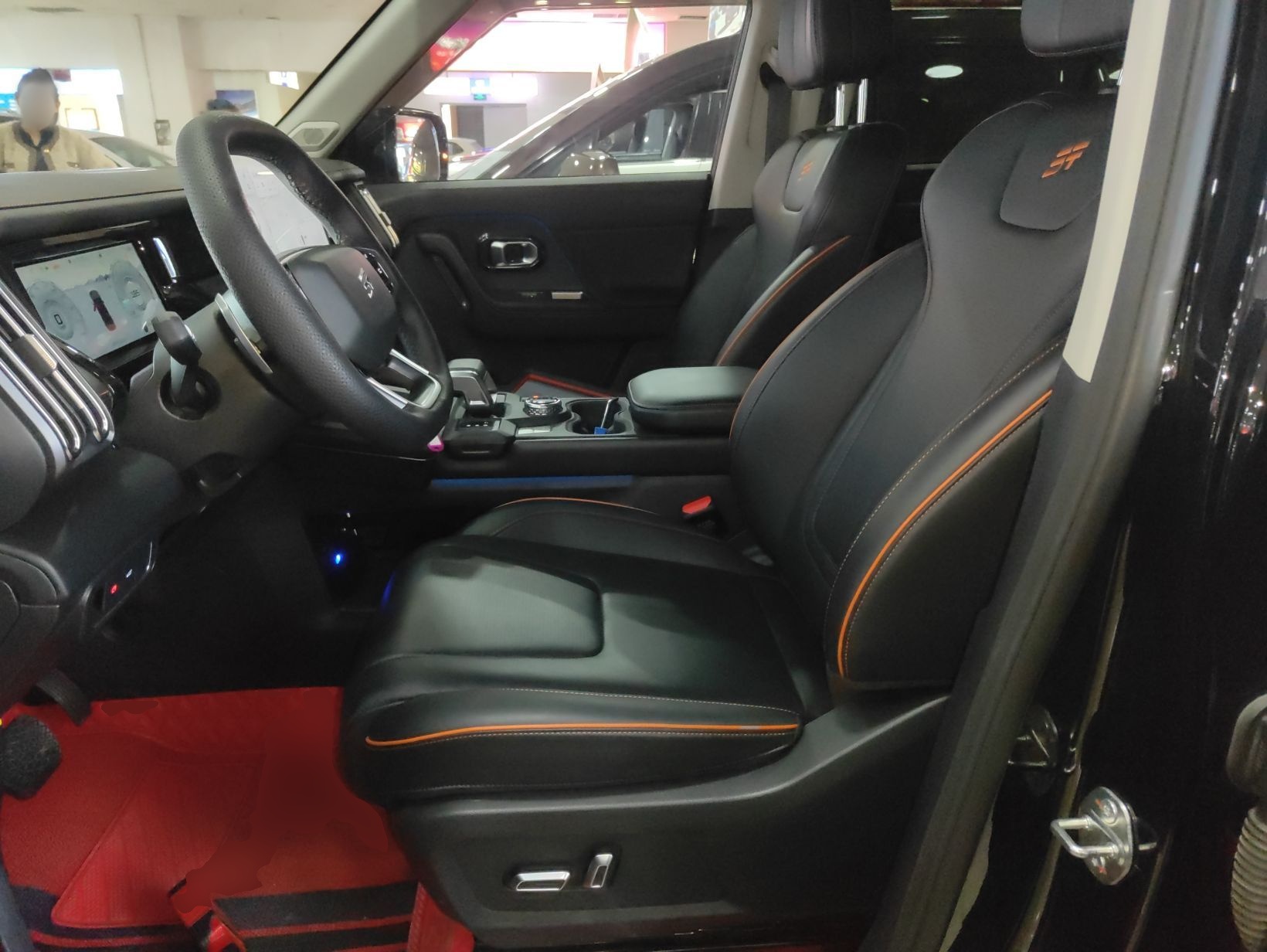 Переднее сиденье в автомобиле