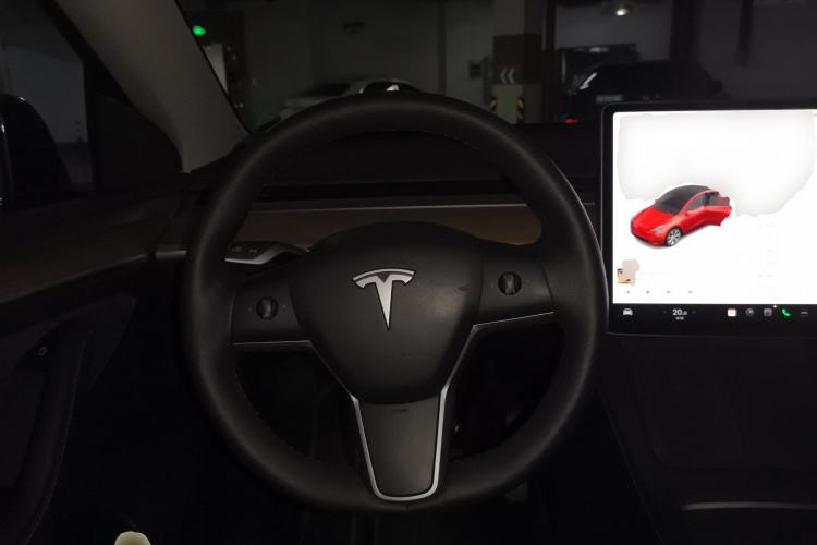 Used Tesla Model Y 2021 Standard Range Rear-Wheel Drive Version Steering Wheel